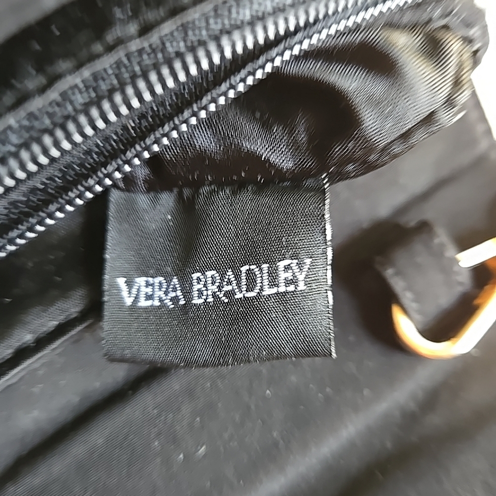 One of a kind Black Quilted Bag with 50"Gold Chain Upcycled Designer Gold BEE - Picture 8 of 12